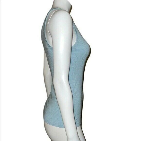 Jenni Ether Blue Solid Ribbed Lounge Pajama Tank Top Extra Small NWT - Picture 4 of 7